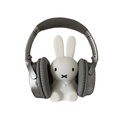 Aesthetic App Widgets, Bunny Listening To Music, App Widgets Aesthetic, Gray Icons Aesthetic, App Aesthetic Icon, Listening To Music With Headphones, Music With Headphones, Gray Icons, Widgets Icon