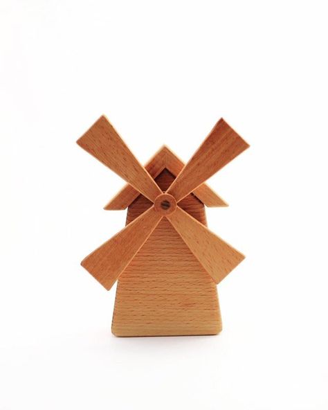 Wooden Props, Wooden Windmill, Linseed Oil, Wood Toys, Wooden Toys, Handmade Items, Craft Supplies, Toys, Wood