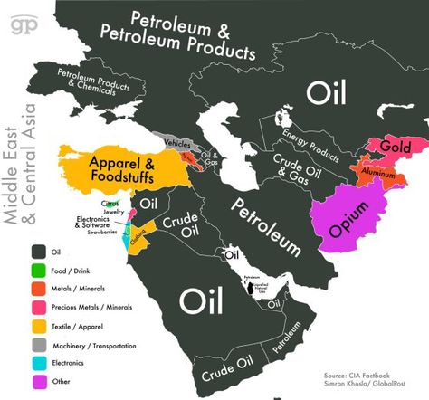 Middle east & Central asia Map Of The Middle East, La Mecca, Ap Human Geography, Teaching Geography, Eastern Countries, The World Map, Geography Map, Human Geography, World Geography