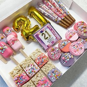 PARTY PACKS | Mysite 21st Birthday Cakesicles, Spongebob Chocolate, Smash Chocolate, Candy Kabobs, Spongebob Birthday Party, Spongebob Birthday, Chocolate Covered Treats, Chocolate Oreos, Party Box