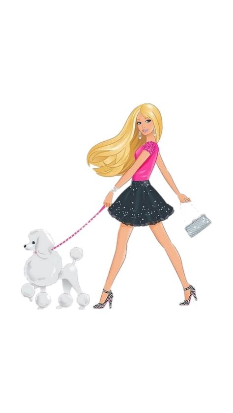 Bolo Musical, Barbie Png, 2000s Barbie, Barbie Dog, Barbie Rosa, Barbie And Her Sisters, Barbie Theme Party, Dog Cake Topper, Barbie Logo