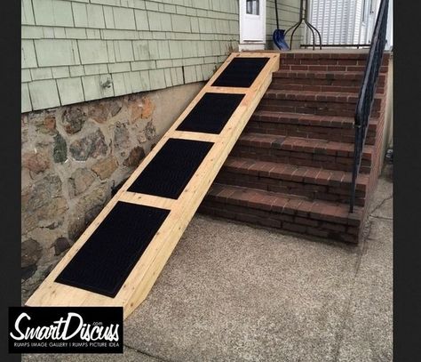 Outdoor Dog Ramp - Visual Hunt Dog Ramp For Stairs, Dog Ramp Diy, Dog Ramp For Car, Dog Ramp For Bed, Ramp Stairs, Diy Dog Kennel, Pet Ramp, Dog Stairs, Pet Stairs