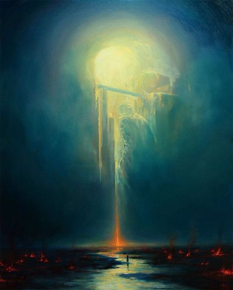 starxgoddess:“FOUR DAYS OF LAZARUS | Mariusz Lewandowski” Fantasy Bottle, Mariusz Lewandowski, Soyut Sanat Tabloları, Four Days, Visionary Art, Environment Concept Art, Doctor Strange, Surreal Art, Super Mario Bros