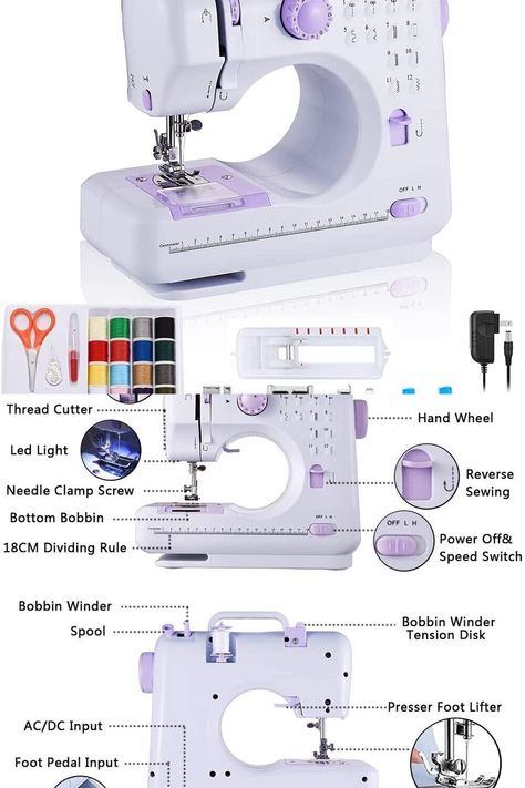 Sewing Machine For Beginners, Sewing Machine Beginner, Portable Sewing Machine, Electric Sewing Machine, Mini Sewing Machine, Sawing Machine, Baby Mold, Clothing Pattern Design, Household Sewing Machine