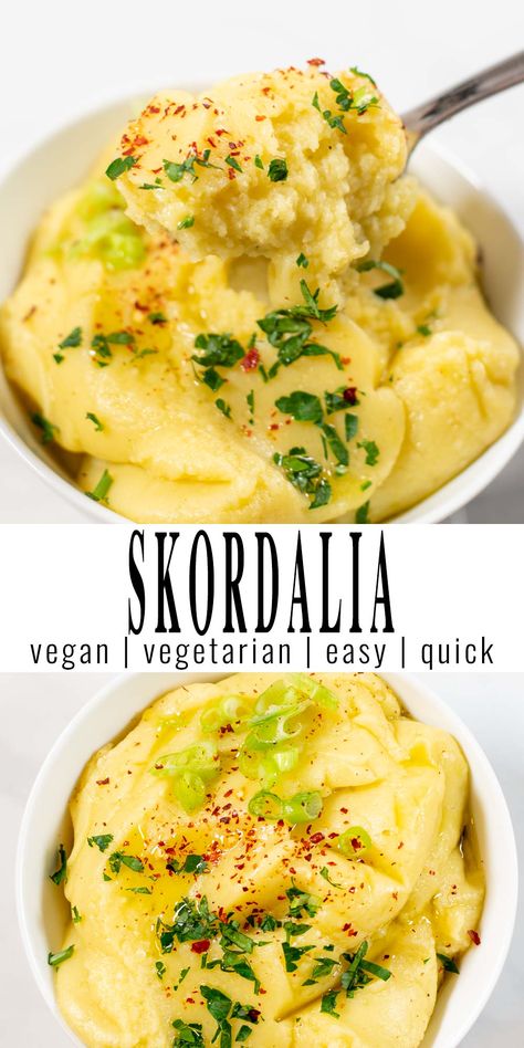 Easter Breakfast Side Dishes, Dairy Free Greek Recipes, Greek Vegetarian Recipes, Vegan Mediterranean Recipes, Greek Sides, Greek Veggies, Skordalia Recipe, Vegetarian Greek Recipes, Vegan Greek Recipes