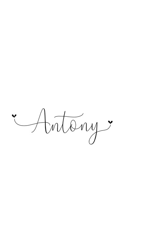 Andrew Tattoo Name, Anthony Tattoo Name Ideas, Anthony Tattoo Name, Anthony Name Tattoo, Dainty Name Tattoos, Anthony Tattoo, Tattoo Nome, Husband Name Tattoos, Tattoo Name Fonts