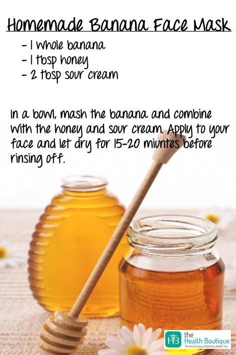 Try this easy, home-made, Banana Face Mask and say goodbye to dry and dull skin! Mash a banana and add a tablespoon of honey and two tablespoons of sour cream in it. Now, mix this and apply the paste on your face. Let it dry for 15-20 minutes before rinsing it off. This pack will help to restore your face’s lost moisture. What’s more? It will unclog your skin pores and allow them to breathe. #DIY #DIYBeauty #SkinCare #HealthySkin #FaceMask #BeautyRecipes #AllNatural http://www.healthboutique... Banana Face Mask, Natural Beauty Routine, Cleanser For Oily Skin, Homemade Facials, Chamomile Oil, Natural Cleanser, Natural Exfoliant, Oil Cleanser, Skin Pores