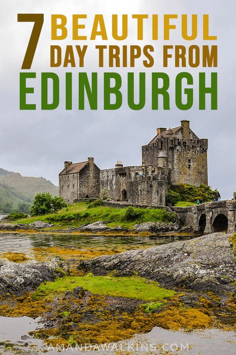 7 Day Trips to Take from Edinburgh, Scotland | Planning a vacation to Edinburgh? Click through for 7 ideas of things to do outside of Edinburgh, Scotland. | Edinburgh Scotland travel tips | Edinburgh Scotland Day Trips | Things to do in Edinburgh Scotland | Scotland Travel Itinerary Day Trips From Edinburgh, Things To Do Outside, Roadtrip Europa, Edinburgh Scotland Travel, Visit England, Things To Do In Edinburgh, Scotland Vacation, British Castles, Planning A Vacation