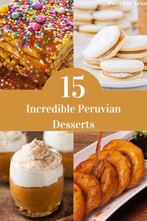 Peruvian Desserts Recipes, Peru Desserts, Peruvian Party, African Desserts, Peruvian Desserts, Sweet Potato Flour, Southwest Recipes, Peruvian Dishes, African Dessert