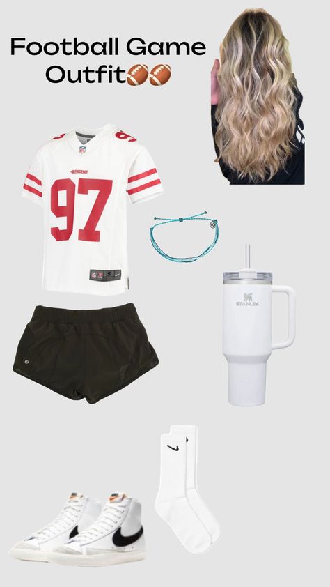 Outfit Inspo Shuffles, Outfit Shuffles, Football Outfit, Cute Middle School Outfits, Football Jersey Outfit, Middle School Outfits, Game Outfit, Football Game Outfit, Jersey Outfit