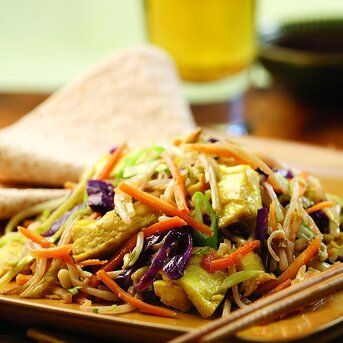 Moo Shu Vegetables Recipe | EatingWell 500 Calorie Dinners, Moo Shu, Low Calorie Recipes Dinner, 500 Calorie, Low Calorie Dinners, Food And Nutrition, Diet Vegetarian, 500 Calories, Healthy Delicious