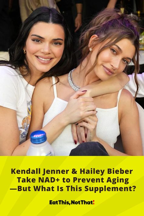 Do you want a youthful, ageless appearance and the potential to reduce the signs of aging? Kendall Jenner and Hailey Bieber have been talking about the supplement NAD+ and its purported benefits as a way to make that happen. But what is NAD+? How does it work, and is it safe? In this article, we'll explore the potential of NAD+ and answer all those questions and more. Nad Supplement Benefits, Nad Benefits, Kendall Jenner And Hailey Bieber, Kendall Jenner Hailey, Olsen Style, Increase Testosterone Levels, Slow Aging, Dna Repair, Anti Aging Supplements