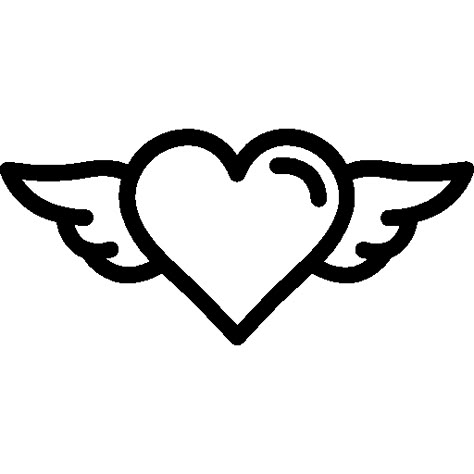 Heart free vector icon designed by Good Ware Heart Drawing Cute Simple, How To Draw A Heart, Heart Design Drawing, Heart Drawing Cute, Drawing Hearts, Cute Heart Drawings, Heart Drawings, Winged Heart, Heart Decals