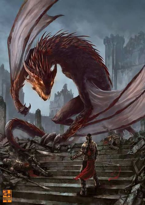 Dragon Medieval, Here There Be Dragons, Here Be Dragons, 다크 ��판타지, Dragon Pictures, Fantasy Monster, Dragon Artwork, Mythological Creatures, Fantasy Dragon