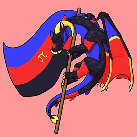 Polygamous Flag, Poly Flag, Pride Dragons, Polysexual Flag, Poly Pride, Polyamourus Pride Flag, Trixic Pride Flag, Queer Vibes, Support Lgbtq