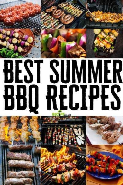 Best Summer BBQ Recipes that'll make your Summer Cookouts a breeze. These grilled food recipes are the best recipes to make this summer. - recipemagik.com Grilled Food Recipes, Meals For Summer, Grilled Chicken Tacos, Summer Bbq Recipes, Bbq Night, Sweet Chili Chicken, Slow Cooker Lentils, Grilled Food, Bbq Dinner