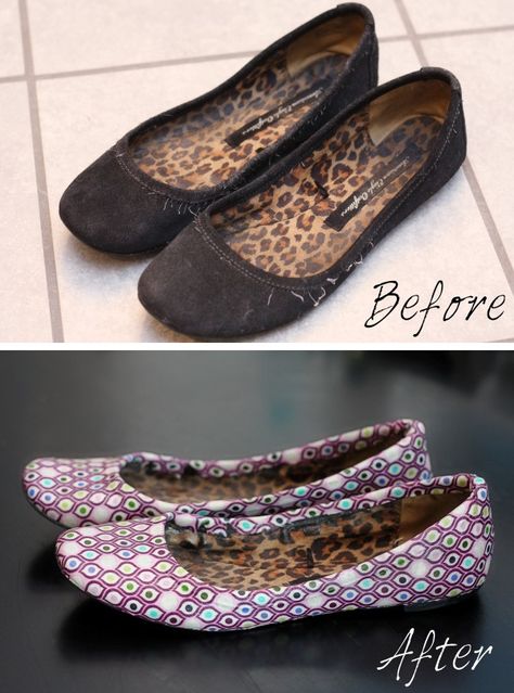 fabric on old shoes = new shoes! Old Shoes Upcycle, Shoes Upcycle, Modge Podge Fabric, Mod Podge Fabric, Shoe Makeover, Diy Vetement, Modge Podge, Old Shoes, Mod Podge