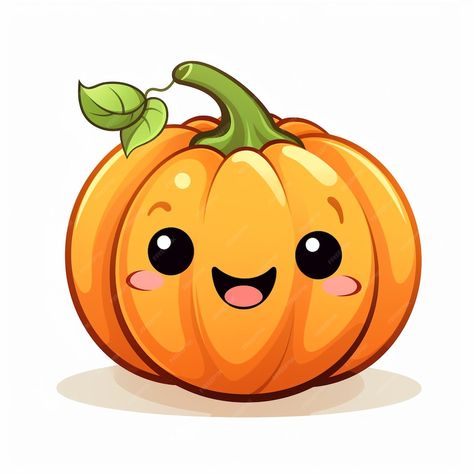 Halloween Images Cute, Pumpkin Carving Drawing, Pumpkin Cute Drawing, Pumpkin Animation, Cute Pumpkin Drawing, Pumpkins Pictures, Pumpkin Kawaii, Happy Pumpkin Faces, Pumpkin Image