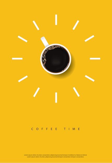 Premium Illustration, Coffee Poster Design, Poster Advertisement, Illustration Design Graphique, Poster Graphic Design, Desain Editorial, Publicidad Creativa, Coffee Illustration, Food Graphic Design