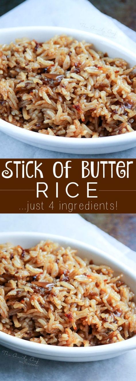 Buttered Rice Recipe, Stick Of Butter Rice, Rice Dishes Recipes, The Best Rice, The Chunky Chef, Chunky Chef, Rice Side Dish Recipes, Best Rice, Rice Side