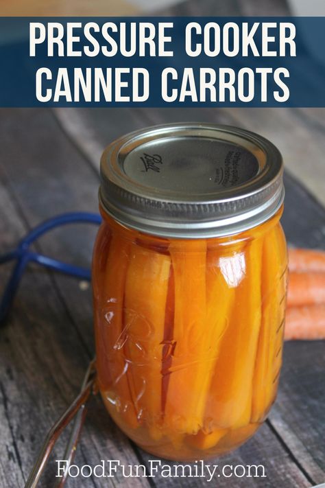 Canning Carrots, Recipes Pressure Cooker, Canning Pressure Cooker, Grow Carrots, Canned Carrots, Fall Produce, Canning Vegetables, Carrot Recipes, Pressure Canning