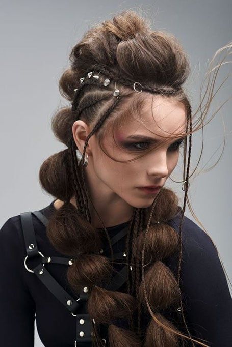 12 Coolest Viking Hairstyles Women in 2023 - The Trend Spotter Viking Hairstyles, Mohawk Hairstyles For Women, Viking Braids, Avant Garde Hair, Viking Women, Viking Hair, Mohawk Hairstyles, Fantasy Hair, Hair Art