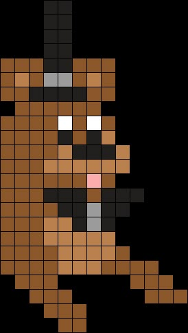 Pixel Art Pattern Fnaf, Fnaf Alpha Pattern, Fnaf Melty Beads, Fnaf Kandi Pattern, Fnaf Pixel Art Grid Easy, Fnaf Perler Beads Pattern, Fnaf Pixel Art Grid, Fnaf Perler Beads, Fnaf Pixel Art