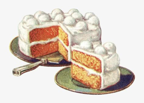 Dessert Art Illustration, Desserts Illustration, Vintage Cake Illustration, Vintage Cake Aesthetic, Desserts Drawing, Vintage Bakery, Dessert Illustration, Cake Drawing, Cake Illustration