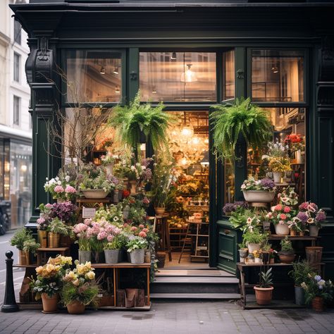 Flower And Wine Shop, French Flowers Aesthetic, Flower Shop Design Store Fronts, French Florist Shop, Floral Store Design, Flower Studio Design, Flower Shop Floor Plan Layout, Boutique Flower Shop, Unique Flower Shop Ideas