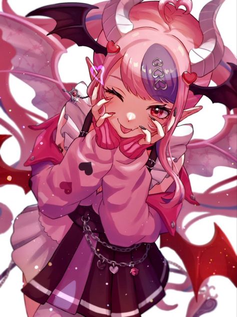 Demon Queen, Art Style Inspiration, Funky Art, Cool Posters, Cute Anime Character, Character Concept, Drawing Inspiration, Anime Character, Cute Wallpapers