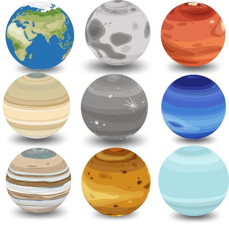 Planet Pictures, Mercury Planet, Planets Images, Space Crafts For Kids, Solar System Art, Planet Poster, Different Planets, Space Theme Party, Galaxy Theme