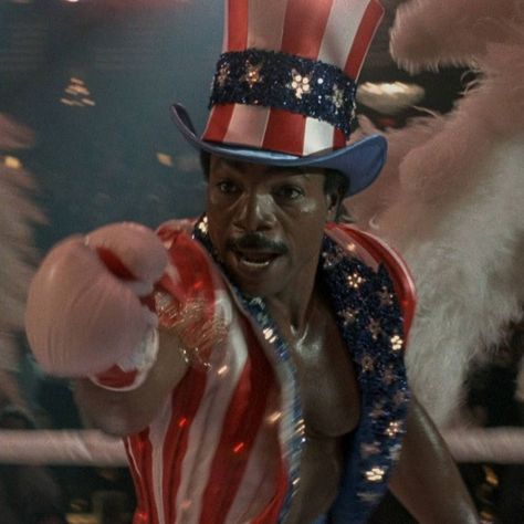 Apollo Creed Costume - Rocky Check more at https://costumerocket.com/apollo-creed-costume/ Rocky Stallone, Creed Boxing, Rocky Balboa Movie, Rocky Film, Creed Movie, Apollo Creed, Carl Weathers, John Rambo, Boxing Images