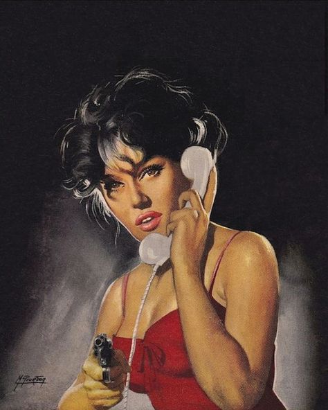 Noirsville Pulp Art Earl Norem, Arte Pulp, Robert Mcginnis, Pulp Fiction Art, Pulp Magazine, Retro Horror, Airbrush Art, Pulp Art, Vintage Horror