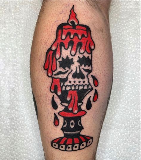 Long Traditional Tattoo Design, Traditional Ghost Tattoo, Scary Traditional Tattoo, American Traditional Tattoos Horror, Traditional Shrunken Head Tattoo, Traditional Devil Tattoo, Demon American Traditional Tattoo, Shrunken Head Tattoo, Devil Traditional Tattoo