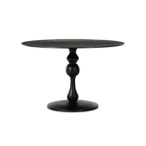 Daffin Bistro Table Round Bistro Table, Bistro Dining Table, Table Bistrot, Bistro Style, Pedestal Dining Table, Four Hands, Modern Dining Table, Bistro Table, Pottery Barn Teen