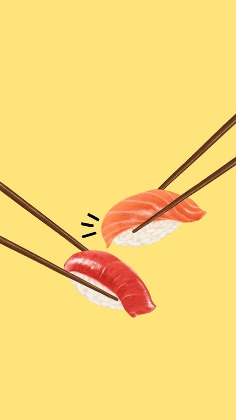 Sushi Aesthetic Art, Sushi Brochure, Sushi Illustration Graphics, Sushi Art Illustration, Phone Wallpaper Japanese, Sushi Template, Sushi Wallpaper, Salmon Wallpaper, Apartment Prints