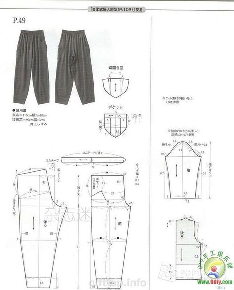 Lagenlook Patterns, Harem Pants Pattern, Pola Rok, Clothes Upcycle, Celana Fashion, Trousers Pattern, Trouser Pattern, Skirt Patterns, Sewing Shorts