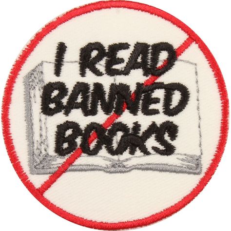 I Read Banned Books Patch - Made In Usa - Book Lovers Patch - Bibliophile Patch Patches For Backpacks, I Read Banned Books, Punk Fashion Diy, Read Banned Books, Patch Pants, Gifts For Book Lovers, Punk Patches, Backpack Patches, Battle Jacket