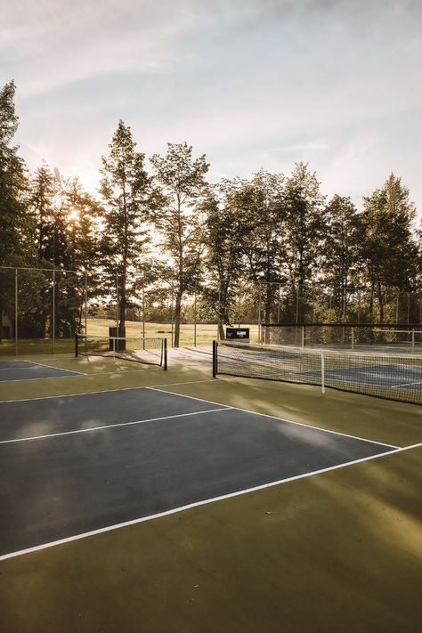 Court Pictures, Pickleball Courts, Ball Aesthetic, England Top, Pickleball Court, Dappled Light, American Sports, Pickleball Paddles, Time Photo