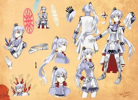 Rwby Weiss, Manga Ideas, Rwby Volume, Rwby Ships, Rwby Characters, Long Hair Ponytail, Team Rwby, Rwby Fanart, Rwby Anime