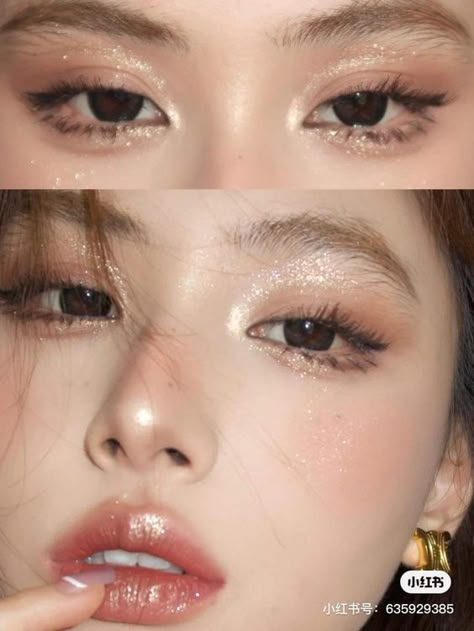 Ivory Makeup Looks, Mute Autumn Makeup, Angelic Makeup Look, Autumn Mute, K Pop Makeup, No Make Up Make Up Look, Lash Styles, Doll Eye Makeup, 15 Birthday