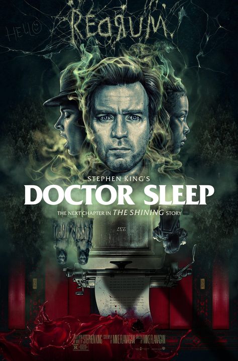 Doctor Sleep Poster, Doctor Sleep Movie, Stephen King Doctor Sleep, Dr Sleep, Movie Challenge, Stephen King It, Stephen Kings, Tv Posters, Full Mon