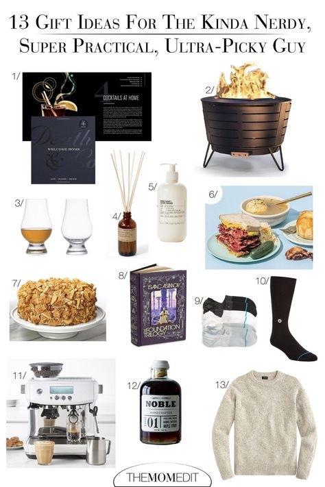 Gift Ideas For The Kinda Nerdy, Super Practical, Ultra-Picky Man - The Mom Edit Breville Barista Pro, Matzah Ball, Foodie Outfit, Cocktail Recipe Book, Crunch Cake, Nerdy Gifts, Nerd Gifts, Christmas Brunch, Men's Sweaters