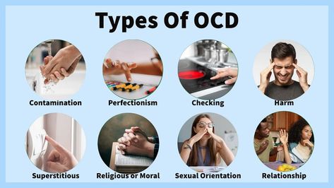 Obsessive-compulsive disorder (OCD) features a pattern of unwanted thoughts and fears known as obsessions. These obsessions lead you to do repetitive behaviors, also called compulsions. These obsessions and compulsions get in the way of daily activities and cause a lot of distress. If your obsessions and compulsions affect your quality of life, see your doctor or mental health professional. Odd Disorder, Types Of Ocd, Ocd Therapy, Relationship Ocd, Name Idea, Learned Behaviors, Individual Counseling, Self Esteem Issues, Psychology Disorders