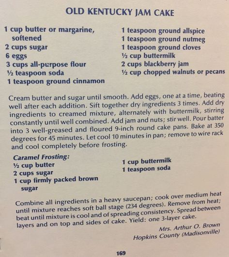 Old Kentucky Jam Cake Kentucky County Fare From Ruth Morton nov 19, 1983 | Old fashioned jam cake recipe, Jam cake recipe, Blackberry jam cake Old Fashion Blackberry Jam Cake, Old Fashion Jam Cake Recipe, Old Fashioned Jam Cake, Jam Cake Recipe Homemade, Easy Jam Cake Recipe, Kentucky Blackberry Jam Cake, Southern Jam Cake, Tennessee Jam Cake Recipe, Kentucky Jam Cake