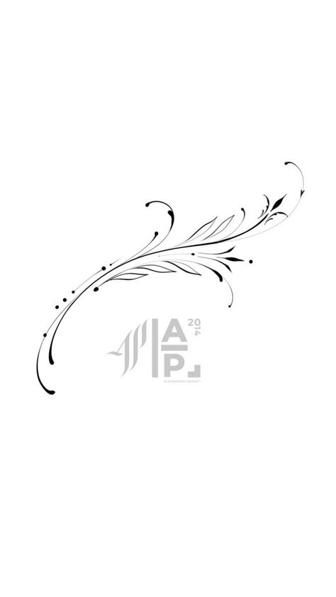 Fine Line Feather Tattoo Design, Below Collar Bone Tattoo, Fineline Tattoo Design, Side Hip Tattoos, Cute Halloween Tattoos, Filigree Tattoo, Bone Tattoos, Muster Tattoos, Vine Tattoos