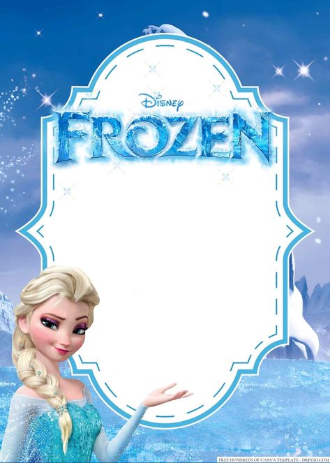 Frozen Baby Shower, Frozen Invitations, Disney Frozen Birthday Party, Free Printable Invitations Templates, Frozen Birthday Invitations, Disney Frozen Birthday, Frozen Themed Birthday Party, Movie Birthday, Free Printable Birthday Invitations