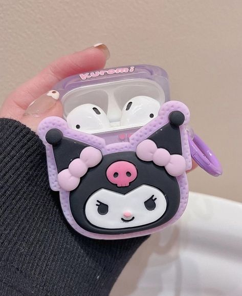 Kuromi Ipad Case, Miniso Products, Kuromi Room, Fluffy Phone Cases, Cute Ipod Cases, Cute Ipad Cases, Cute Headphones, Hello Kitty Crafts, Airpod Cases