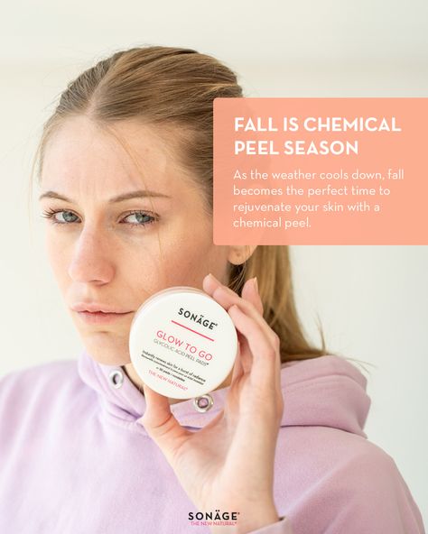 Fall = perfect time for chemical peels! With less sun, your skin can safely recover and reverse summer damage. Peels exfoliate, boost cell turnover, and leave you glowing for cooler months ✨⁠

Here’s your step-by-step:👇️⁠
✨ Cleanse with Soothing Cleansing Crème
✨ Exfoliate with Gommage Gel + Glycolic Acid Peel Pads
✨ Lock in moisture with High Endurance Crème⁠
⁠ Curious about chemical peels? Head to sonage.com—click the 🔗 in our bio! Chemical Peel Season, Peel Season, Glycolic Acid Peel, Acid Peel, Peel Pads, Chemical Peels, Do's And Don'ts, Chemical Peel, Glycolic Acid