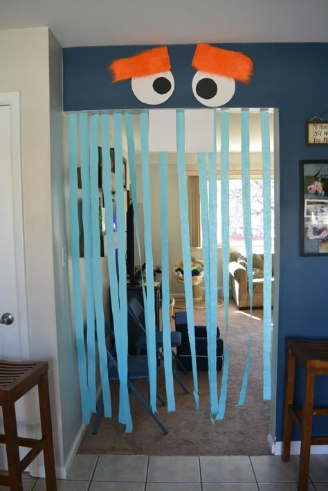 Monster Birthday decorations Monster Birthday Decorations, Monsters Inc Decorations, Monster Mash Party, Monster First Birthday, Little Monster Party, Monster Decorations, Little Monster Birthday, Monster 1st Birthdays, Monster Inc Birthday